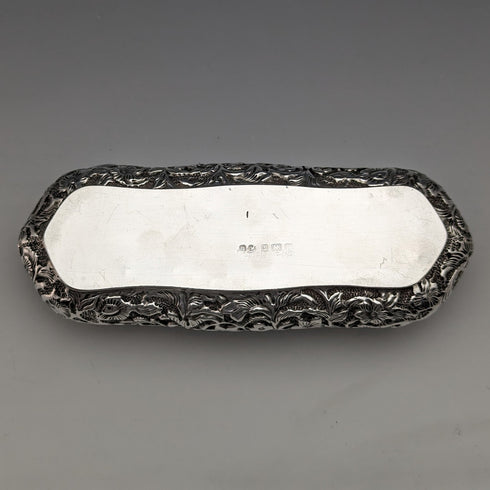 1904 British antique sterling silver trinket box 82g