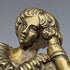 古董 Ormolu 和大理石男孩雕像懷錶架展示架