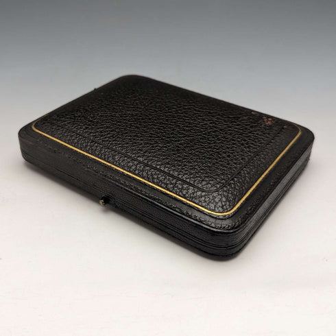 1904年 英国アンティーク 純銀製カードケース 57g BOX入 GEORGE UNITE