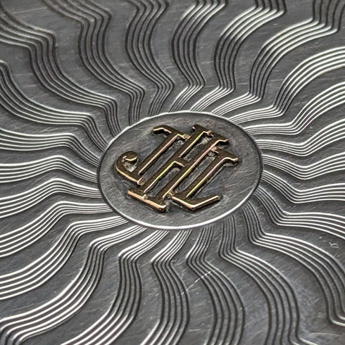 アンティーク 純銀製 バカラディーラーカードケース 165g