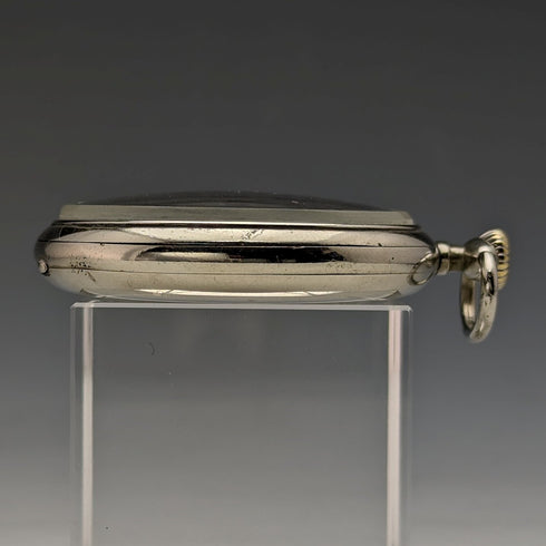 1939年頃 ヴィンテージ オメガ 懐中時計 シルバープレート オープンフェース 動作良好