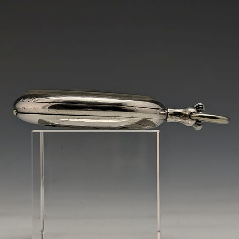 Early 20th century Antique MOVADO pocket watch Carriage carved silver side case Works well