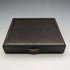 1930s British Vintage Pure Silver & Glass Inner Butter Dish in Case