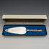 1981 British Vintage Sterling Silver Handle Cake Slicer Boxed Harrison Brothers