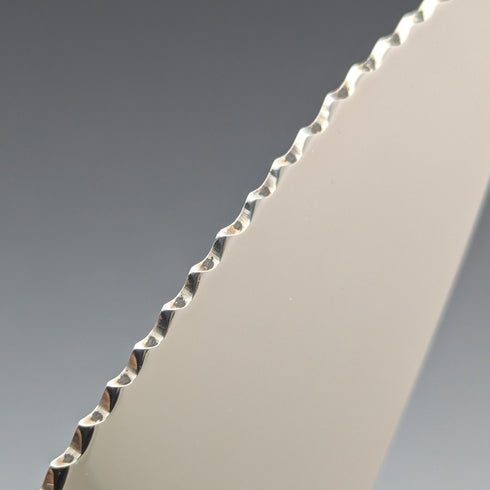 1981 British Vintage Sterling Silver Handle Cake Slicer Boxed Harrison Brothers