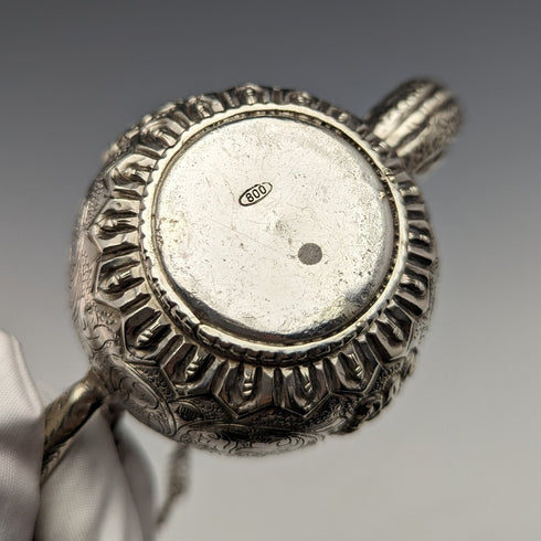 ヴィンテージ コンチネンタルシルバー製 ミニチュア ティーポット 116g