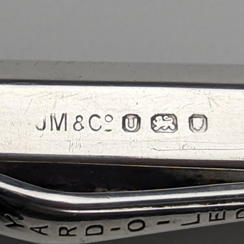 1955年 英国ヴィンテージ ヤード・オ・レッド 純銀製 ヘキサゴン推進式ペンシル ケース入