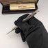 1955 British Vintage Yard O Red Sterling Silver Hexagon Propulsion Pencil Case