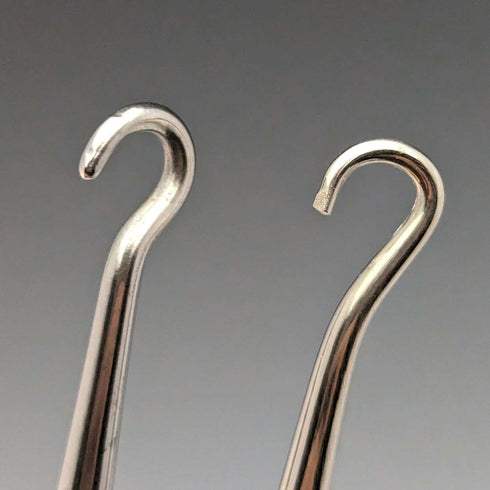 Around 1910 British antique silver plate handle button hook set of 9