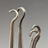 Around 1910 British antique silver plate handle button hook set of 9