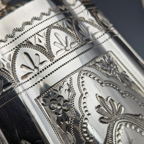 1885年代 英国アンティーク ブリタニアメタル製 コーヒーサーバ William Tyler