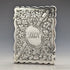 1901 British antique sterling silver card case 58g GEORGE LOVERIDGE