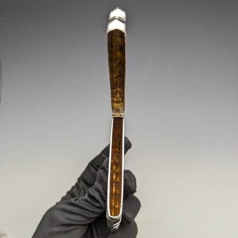 1901 British antique sterling silver card case 58g GEORGE LOVERIDGE