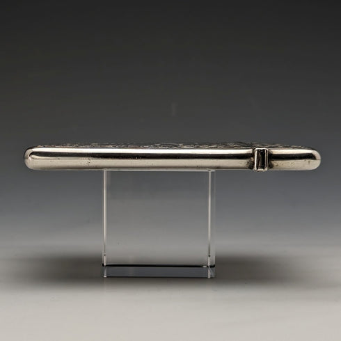 1900 British antique sterling silver card case 74g DEAKIN and FRANCIS