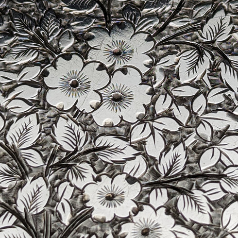 1900 British antique sterling silver card case 74g DEAKIN and FRANCIS