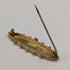 Around 1875 British antique 9ct gold small bird decoration pin brooch in case