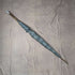 1932 British Vintage Men's Umbrella, Woven Pattern, Sterling Silver, Round Handle, 87cm