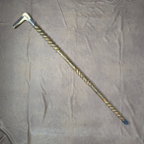 1895年頃 英国アンティーク 紳士用ステッキ 鹿角クラッチハンドル ツイストシャフト 85cm