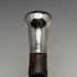 1918 British antique gentleman's walking stick, bamboo shaft, pure silver, round handle, 91cm
