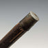 1918 British antique gentleman's walking stick, bamboo shaft, pure silver, round handle, 91cm