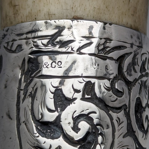 1895年頃 英国アンティーク 紳士用ステッキ 鹿角クラッチハンドル ツイストシャフト 85cm