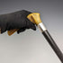 1889 British Antique Men's Walking Stick Antler Clutch Handle 91cm
