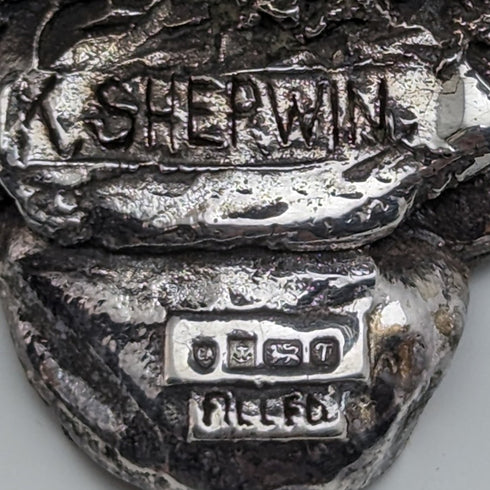 英國 Country Artists 公司 貓頭鷹 純銀鍍層雕刻 大型雕像