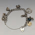 1970 British vintage sterling silver charm bracelet 32g