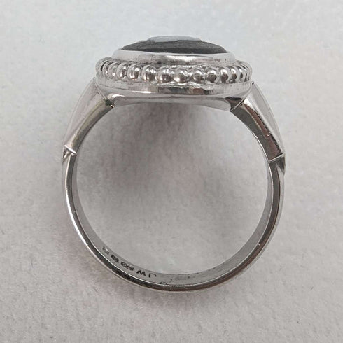 British Vintage Jewelry Wedgwood Jasperware Sterling Silver Ring Ring