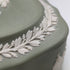 英國復古 Wedgwood Jasperware 橢圓形盒子配件箱綠色