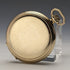 1920s British antique Russell pocket watch gold-plated open face works well