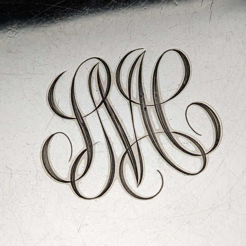 Early 20th Century American Antique Silver Plated Tray Diameter 28cm Gorham