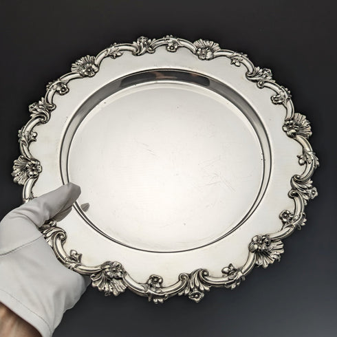 20 世紀初英國古董銀盤碟直徑 30 厘米 Alex Clark