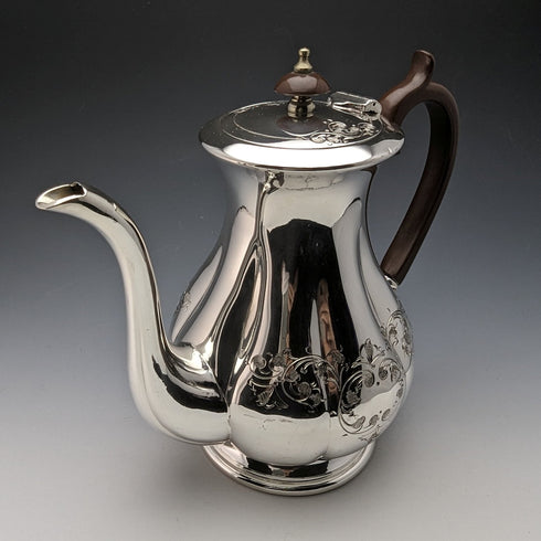 英国ヴィンテージ シルバープレート製 コーヒーポット Cooper Brothers