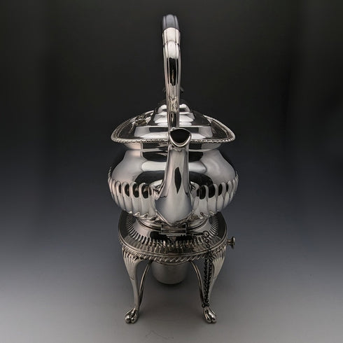 1905年頃 英国アンティーク シルバープレート製 ケトル&バーナースタンドセット Mappin&Webb