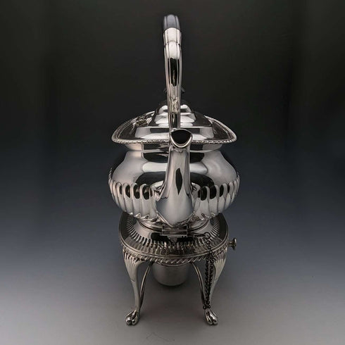 1905年頃 英国アンティーク シルバープレート製 ケトル&バーナースタンドセット Mappin&Webb