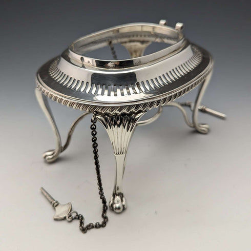 1905年頃 英国アンティーク シルバープレート製 ケトル&バーナースタンドセット Mappin&Webb