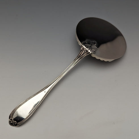 Late 19th Century Antique 750 Silver Tomato Server