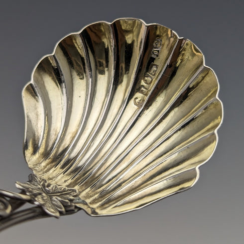 1854 British Antique Sterling Silver Tea Caddy Spoon George Unite