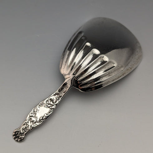 Late 19th Century American Antique Sterling Silver Tea Caddy Spoon Whiting Manufacturing