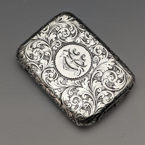 1889 年英國古董純銀 Vesta 盒火柴盒 Frederick Marson