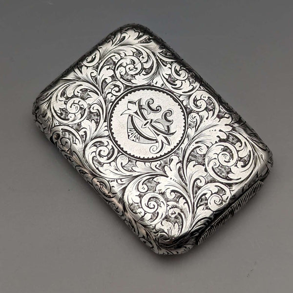1889 年英國古董純銀 Vesta 盒火柴盒 Frederick Marson