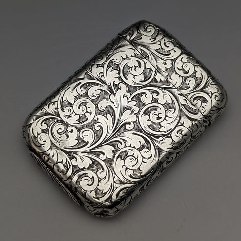 1889年 英国アンティーク 純銀製 ヴェスタケース マッチケース Frederick Marson