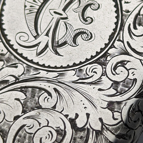 1889年 英国アンティーク 純銀製 ヴェスタケース マッチケース Frederick Marson