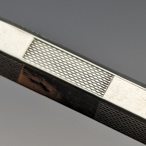 British Vintage YARD-O-RED Hexagon Pure Silver Propulsion Type Mini Pencil YARD-O-LETTE