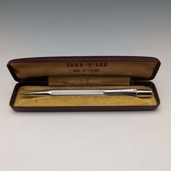1963 年英國復古 Yard O 紅色純銀六邊形推進鉛筆盒