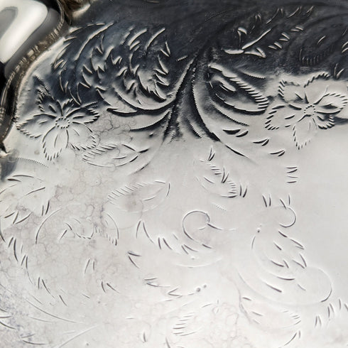 1820年代英國古董銀盤薩爾瓦直徑30厘米