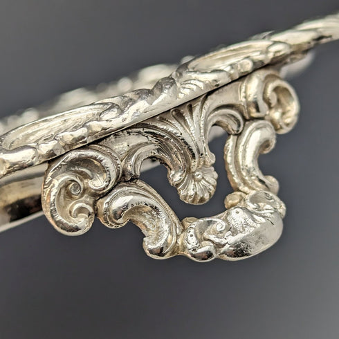 1820年代英國古董銀盤薩爾瓦直徑30厘米