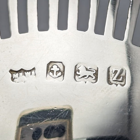 1924年 英国アンティーク 純銀製コンポート 直径12cm 145g Mappin&Webb