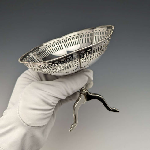 1924 年英國古董純銀蜜餞直徑 12 厘米 145 克 Mappin&Webb